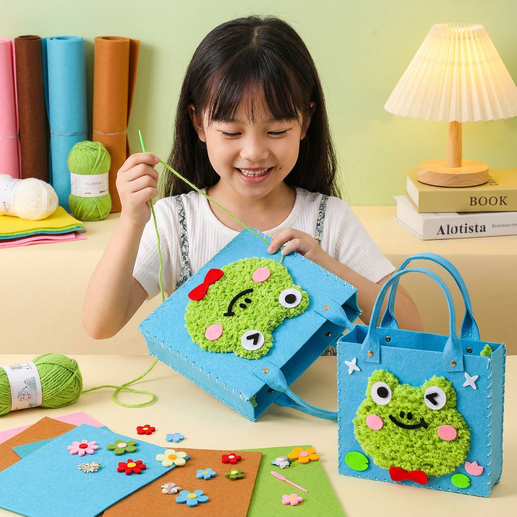 Kids DIY Plush Tote Bag Craft Kit