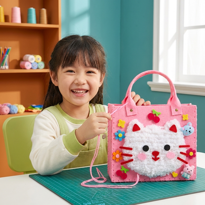 Kids DIY Plush Tote Bag Craft Kit