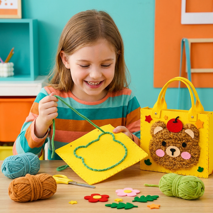 Kids DIY Plush Tote Bag Craft Kit
