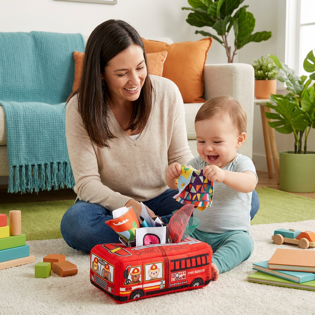 Montessori Magic Tissue Box – Sensory Learning Toy for Babies