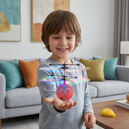 Hand-Controlled Flying LED Ball Drone for Kids