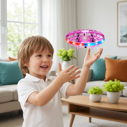 Motion-Sensing LED UFO Flying Drone