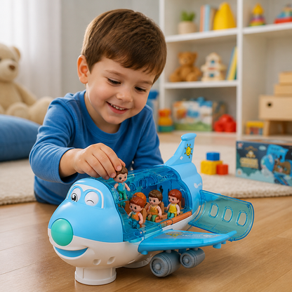 Driving Toy Airplane with Lights and Music