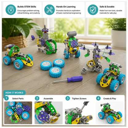 109 Piece STEM Building Set with Screwdriver