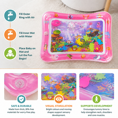 Inflatable Tummy Time Water Play Mat