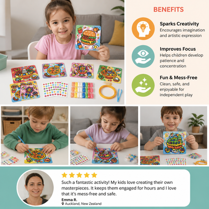 DIY Clay Sticker Art & Craft Kit for Kids