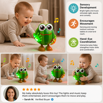Dancing Watermelon Head-Up Tummy Time Toy with Lights & Music
