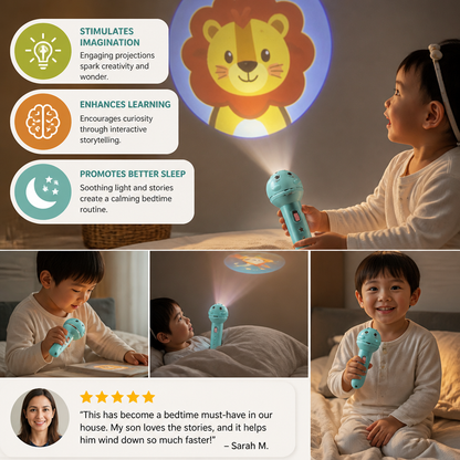 Kids’ Bedtime Story Projection Flashlight