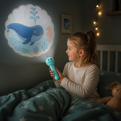 Kids’ Bedtime Story Projection Flashlight