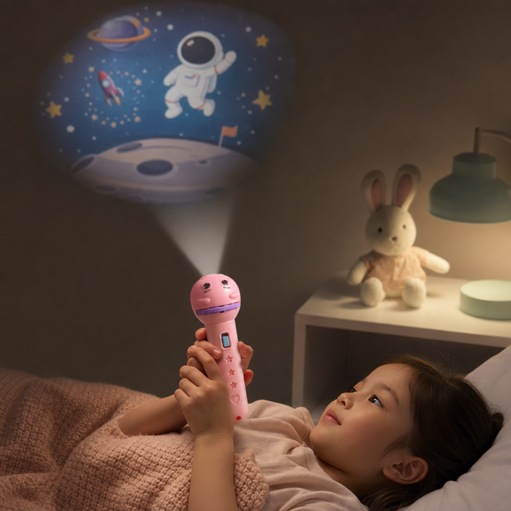 Kids’ Bedtime Story Projection Flashlight