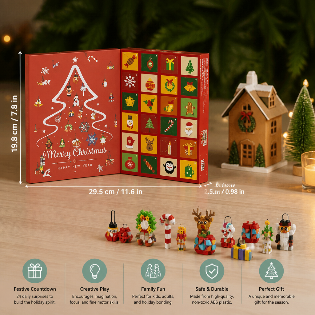 Christmas Ornament Building Blocks Advent Calendar