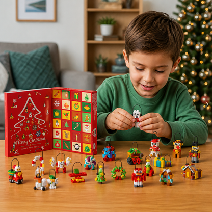 Christmas Ornament Building Blocks Advent Calendar