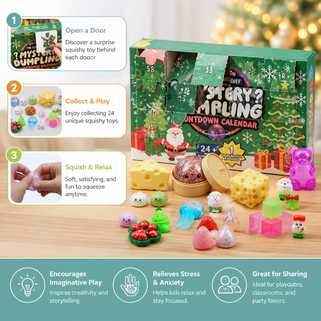 Christmas Squishy Advent Calendar for Kids