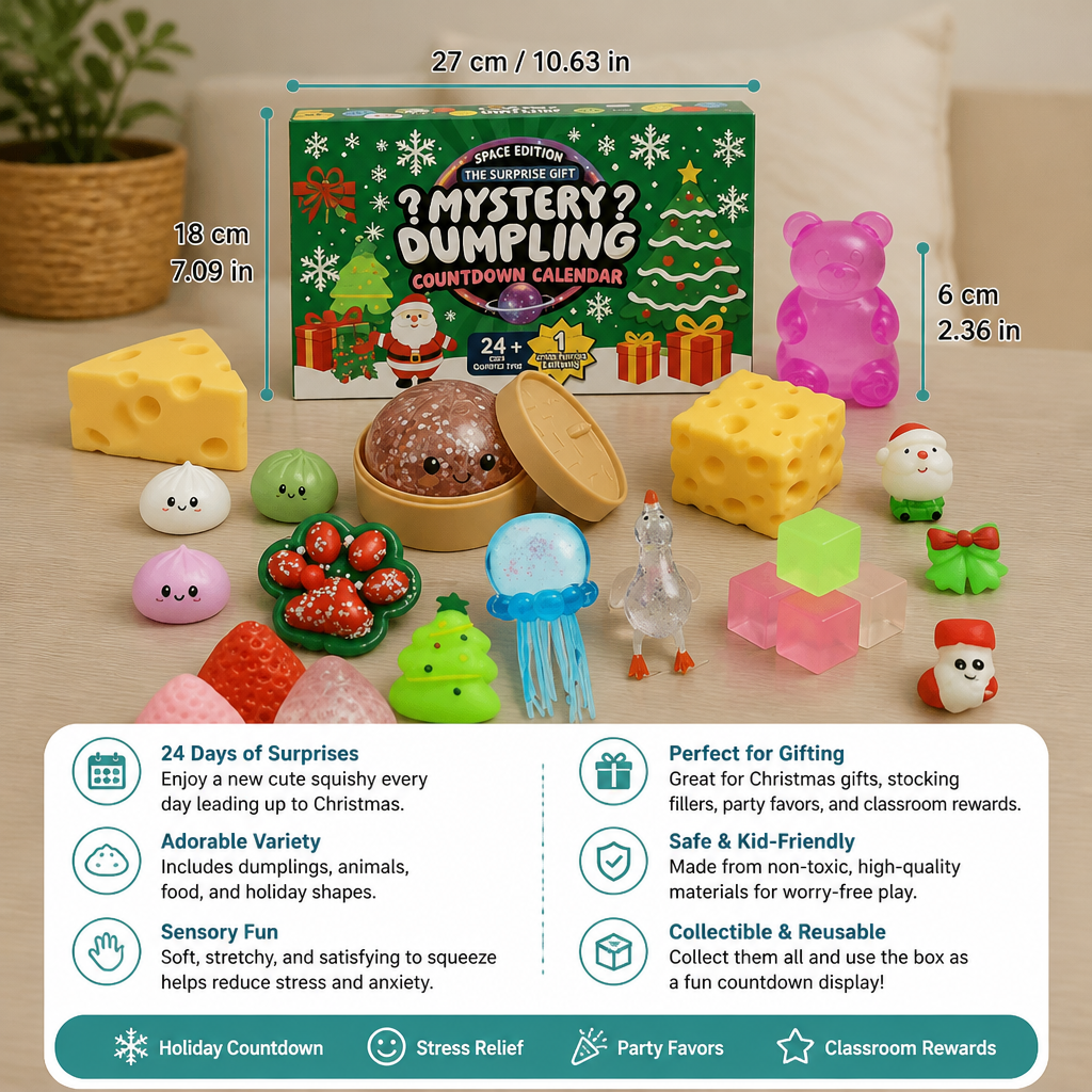 Christmas Squishy Advent Calendar for Kids