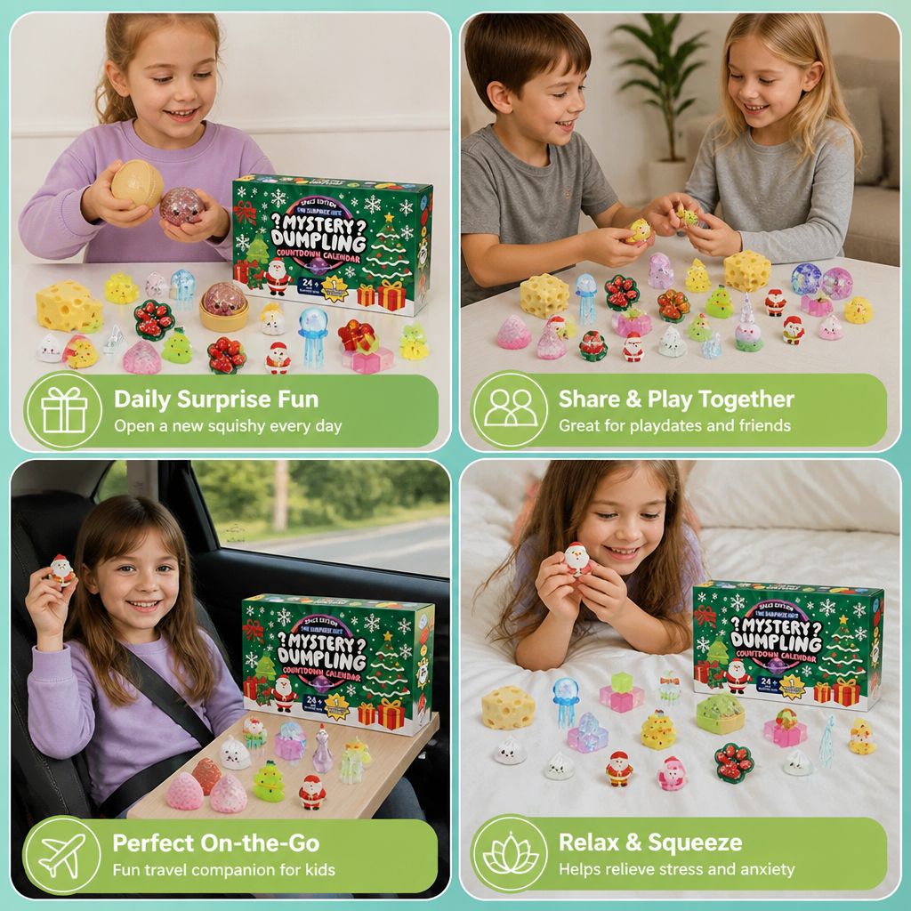 Christmas Squishy Advent Calendar for Kids