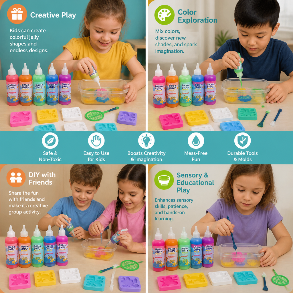 DIY Water Jelly Kit with Gels & Molds