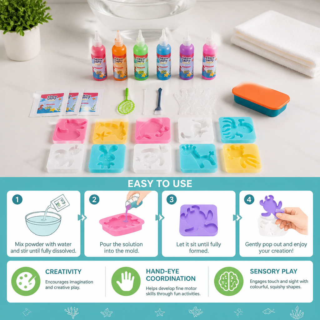 DIY Water Jelly Kit with Gels & Molds