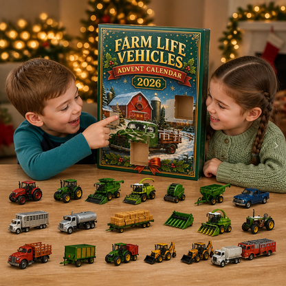 24-Day Farm Vehicles Christmas Advent Calendar