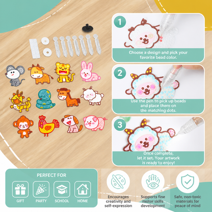 DIY Dot Bead Sticker Art Kit for Kids