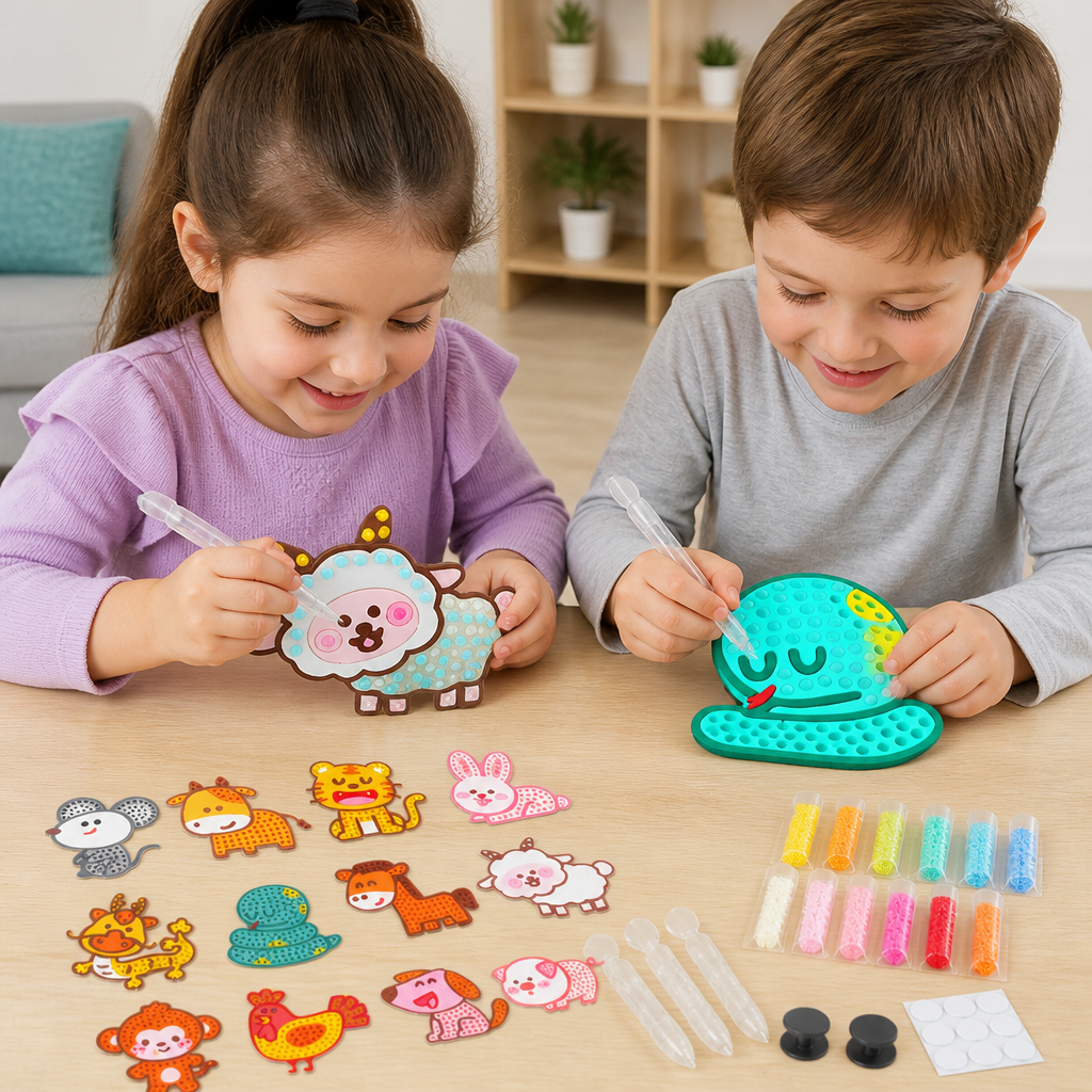 DIY Dot Bead Sticker Art Kit for Kids