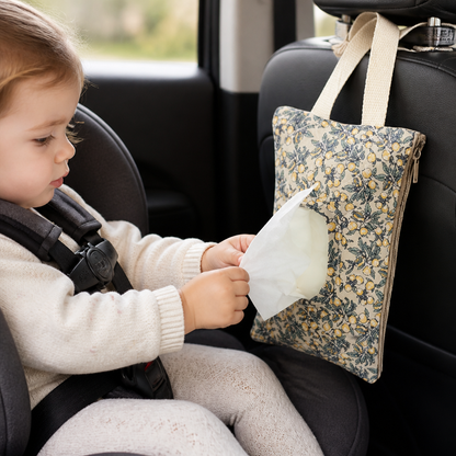 Hanging Tissue Holder for Strollers, Cribs & Cars