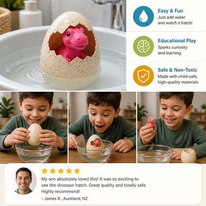 Educational Grow-in-Water Dinosaur Hatching Egg Toy for Kids
