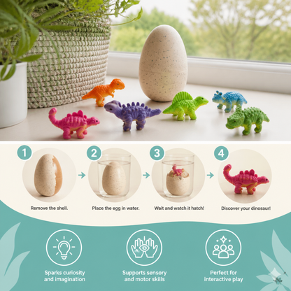 Educational Grow-in-Water Dinosaur Hatching Egg Toy for Kids