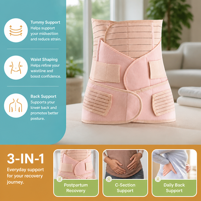 3-in-1 Postpartum Belly Support & Recovery Wrap
