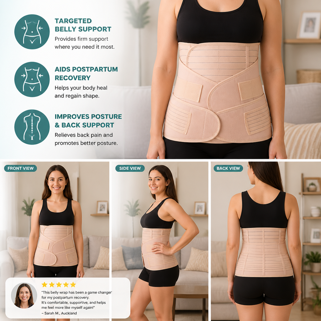 3-in-1 Postpartum Belly Support & Recovery Wrap