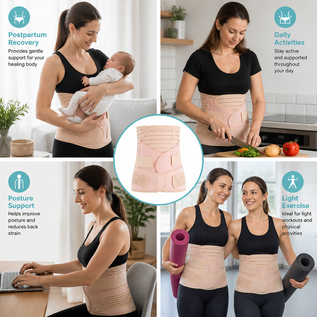 3-in-1 Postpartum Belly Support & Recovery Wrap