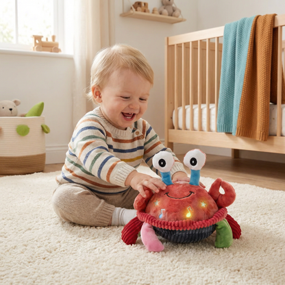 Interactive Musical Crab with Voice Function – Moving Educational Toy for Babies