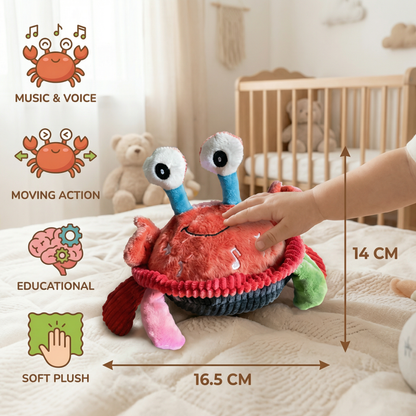 Interactive Musical Crab with Voice Function – Moving Educational Toy for Babies