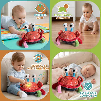 Interactive Musical Crab with Voice Function – Moving Educational Toy for Babies