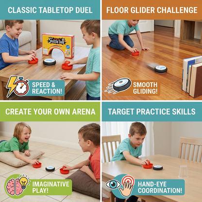 Mini Air Hockey Table Game for Kids – Reaction Game with Pucks