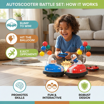 Autoscooter Toy Cars with Slingshot Function