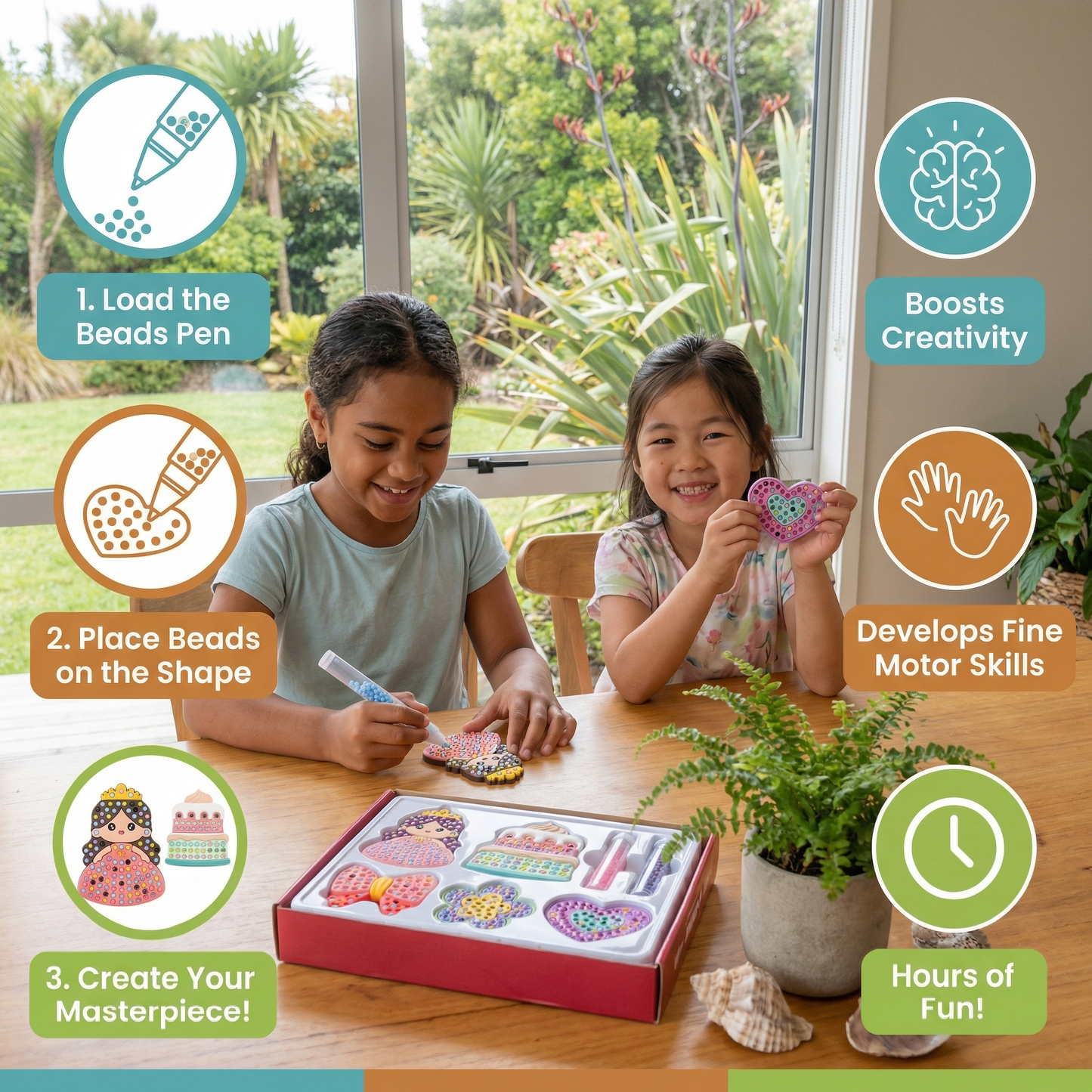 Magical Bead Painting – DIY Kit for Kids