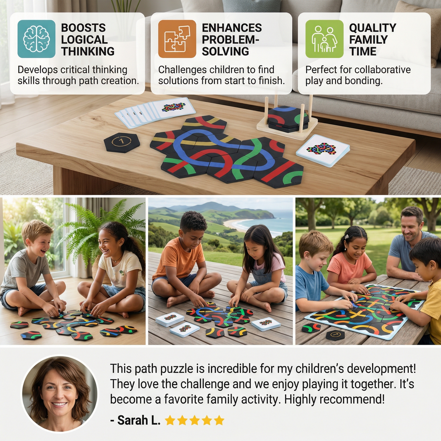 Path Puzzle - Educational Path Finder Learning and Family Game