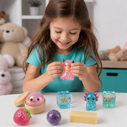 Premium Squishy Fidget Toy Set – 8 Sensory Toys