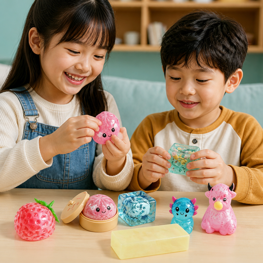 Premium Squishy Fidget Toy Set – 8 Sensory Toys