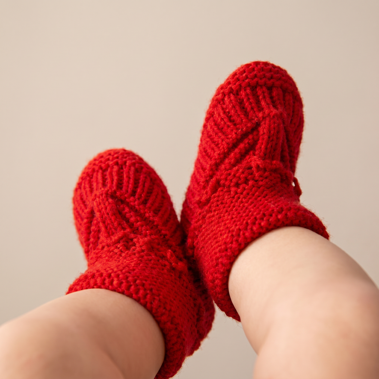 Cable Knit Slip-On Booties
