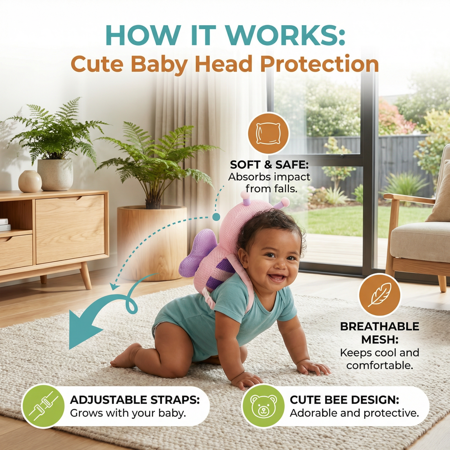 Cute Baby Head Protection