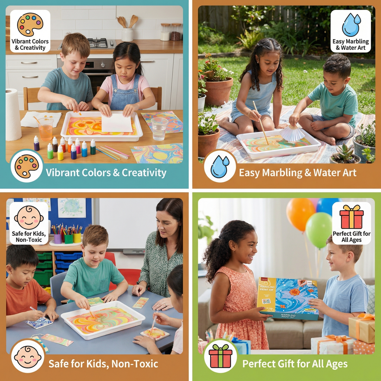 Creative Marble Watercolor Play Set