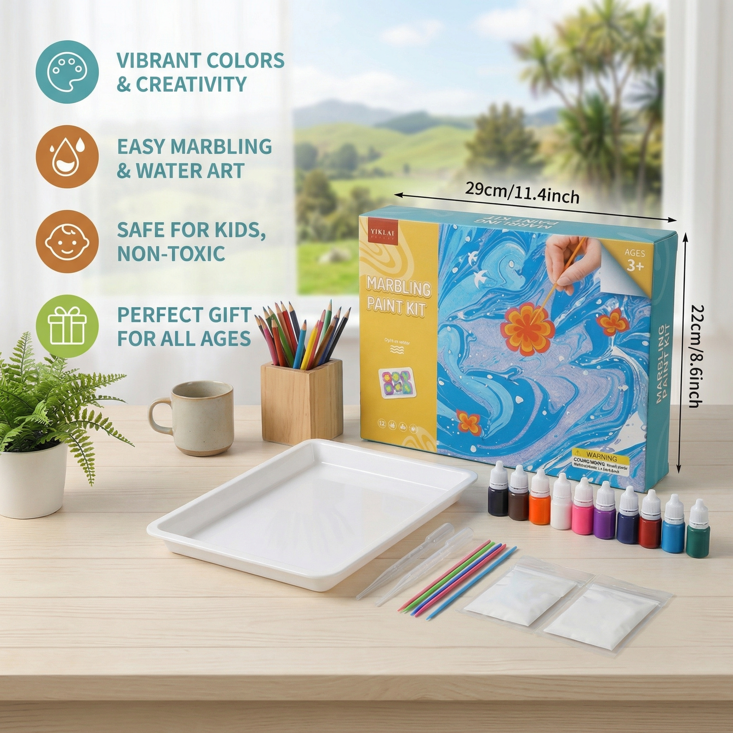 Creative Marble Watercolor Play Set