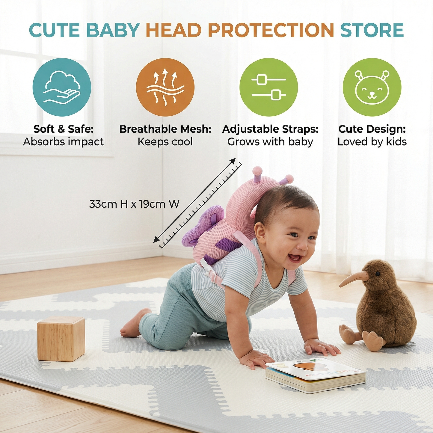 Cute Baby Head Protection