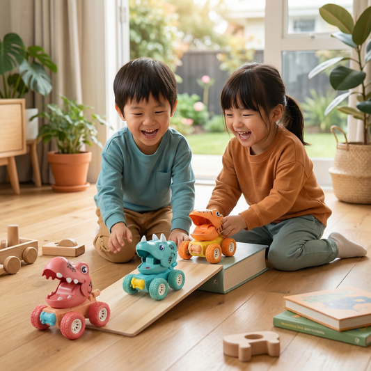 Push & Drive Dino Monster Trucks