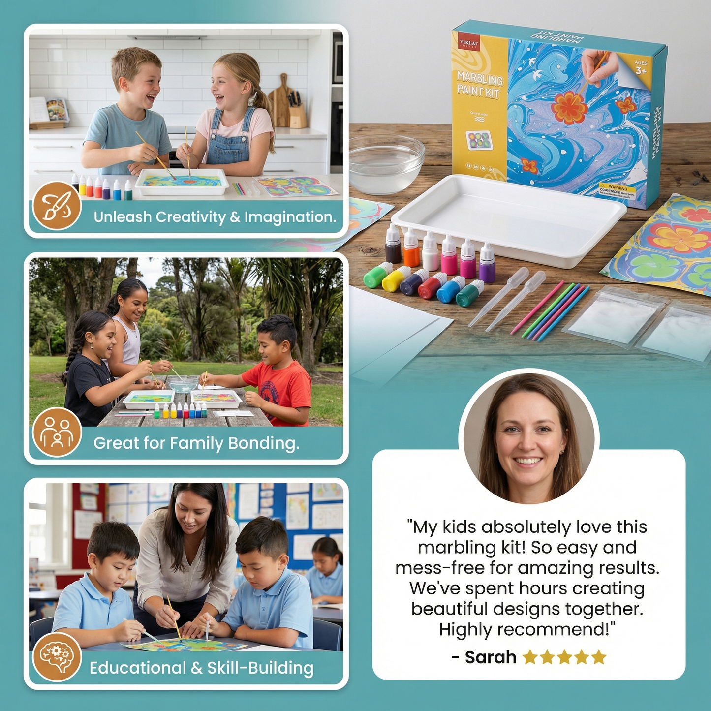 Creative Marble Watercolor Play Set