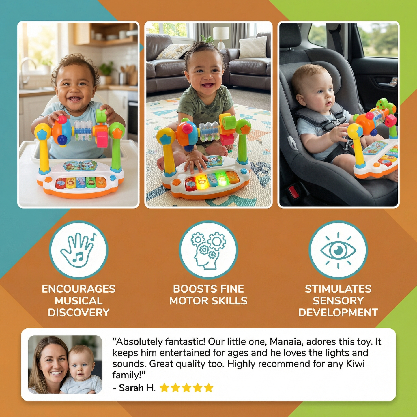 Musical 5-in-1 Learning Toy for Babies