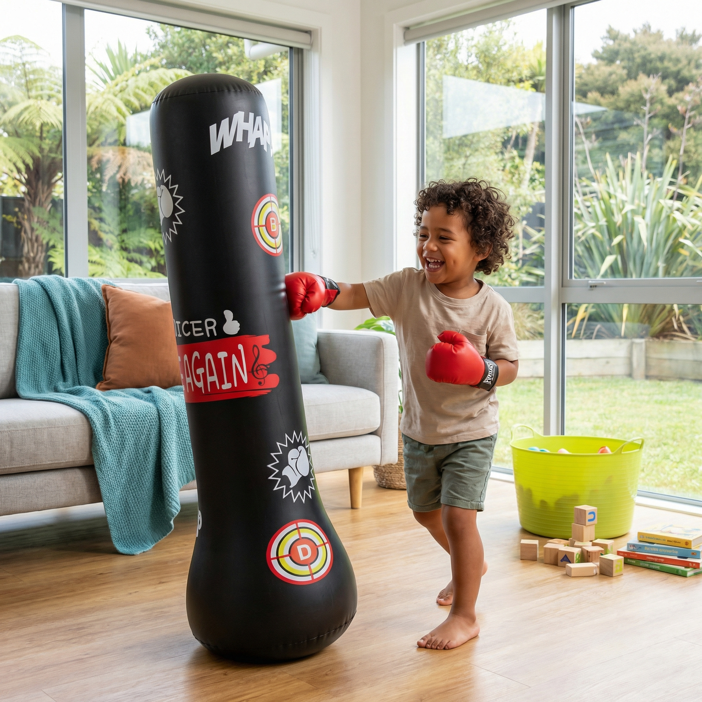 Inflatable Kids Punching Bag with Water Filling