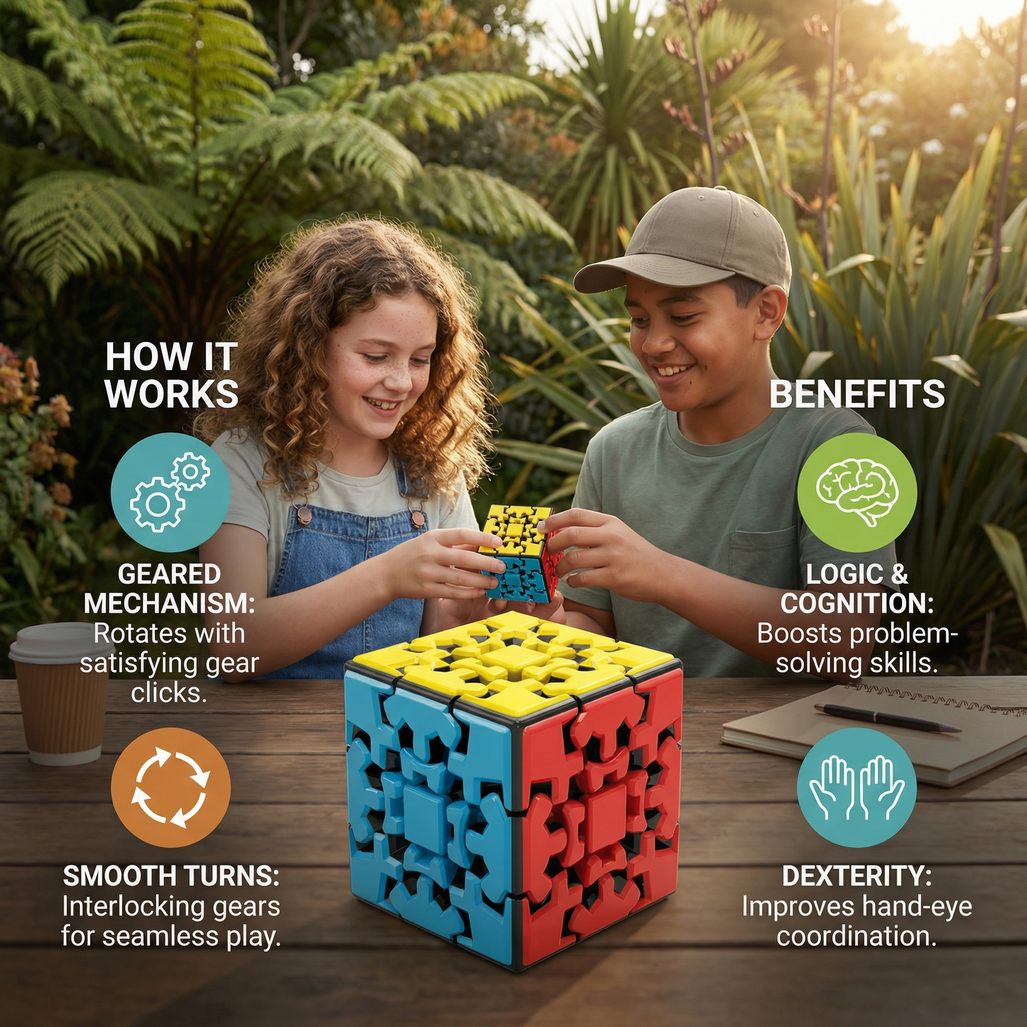 Gear Magic Cube 3×3×3 – Mechanical Logic Puzzle