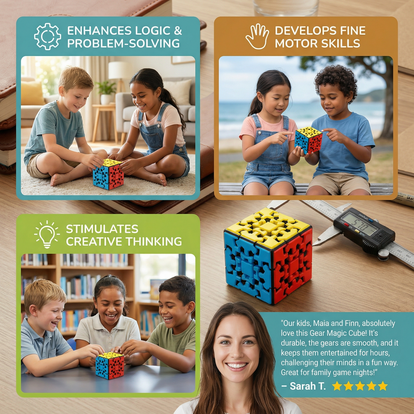 Gear Magic Cube 3×3×3 – Mechanical Logic Puzzle